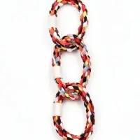 Игрушка тренировочная канатная "3 кольца", до 36 см, до 120 г