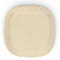 Кашпо для цветов &laquo;Ротанг&raquo;, 2.3 л, 17.8&times;17.8&times;13.2 см, пластиковое, с поддоном, бежевое