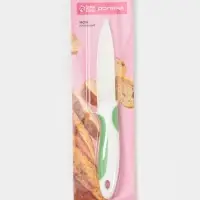 Нож керамический Доляна &laquo;Умелец&raquo;, лезвие 10 см, зелёный