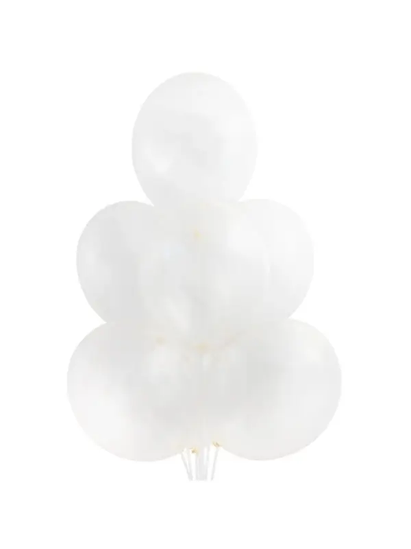 Воздушные шары латексные 14", кристалл, 50 шт., прозрачные