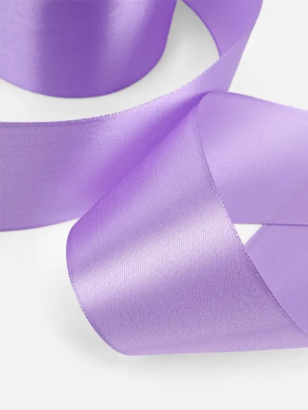 Лента атласная, 50 мм, 23&plusmn;1 м, сиреневая №21