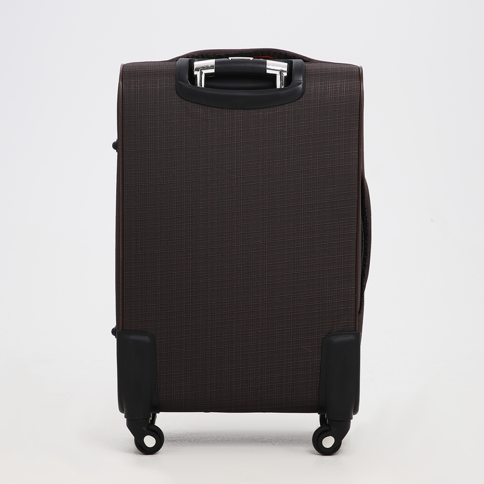 Чемодан средний 52 л (M), отдел на молнии, кодовый замок, с расширением, цвет коричневый Чемодан средний 52 л (M), отдел на молнии, кодовый замок, с расширением, цвет коричневый