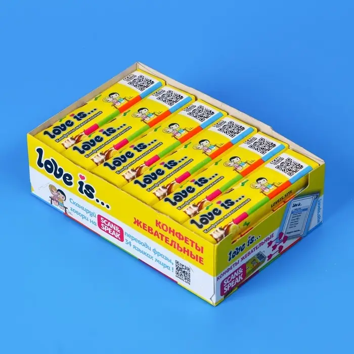 Конфеты жевательные Love is «Кола-лимон», 20 г Конфеты жевательные Love is «Кола-лимон», 20 г