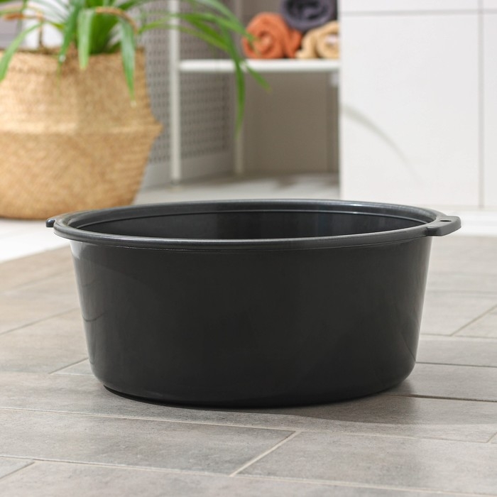 Таз пластиковый круглый , 10 л, цвет микс Таз пластиковый круглый , 10 л, цвет микс