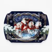 Блюдо сервировочное прямоугольное &laquo;С новым годом&raquo;, 22.7&times;33.7 см