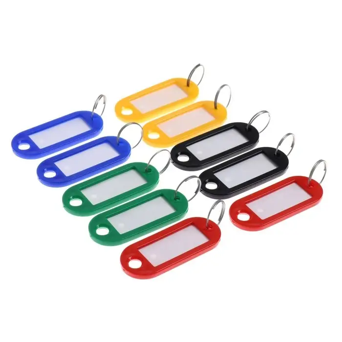 Набор бирок для ключей на кольце &laquo;Идентификатор&raquo;, 53 мм, 10 шт., МИКС