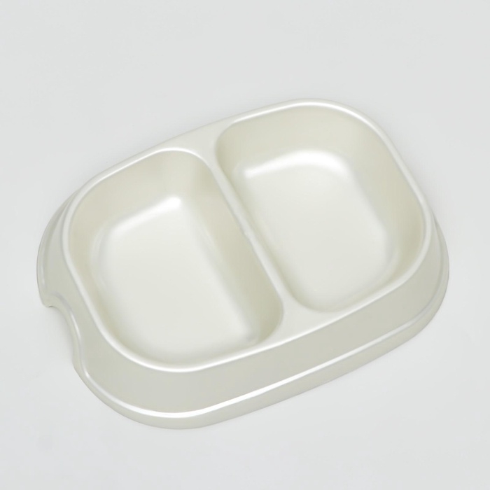 Миска 2 х 200 мл, белая перламутровая Миска 2 х 200 мл, белая перламутровая