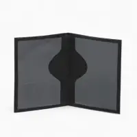 Обложка для автодокументов, натуральная кожа, гладкая, 10&times;1&times;13 см, чёрная