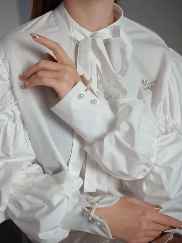 Набор булавок &laquo;Жемчужная нежность&raquo;, 6 шт. 3.5 см, белый в серебре