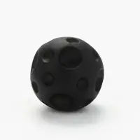 Игрушка для собак с пищалкой &laquo;Мячик планета&raquo;, 6,5 см, черная