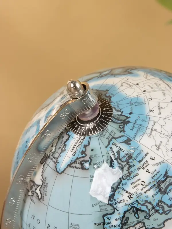 Глобус сувенирный, 18×15×26 см, подставка металл