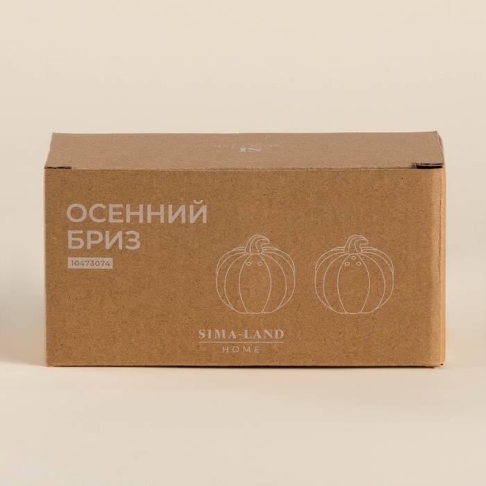 Набор для специй SL Home «Осенний бриз», баночка 100 мл, 7×7×7 см, белый Набор для специй SL Home «Осенний бриз», баночка 100 мл, 7×7×7 см, белый