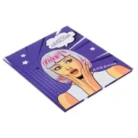 Дневник школьный для 1-11 классов, &laquo;Девушка. Пор-арт&raquo;, твёрдая обложка 7БЦ, матовая ламинация, тиснение фольгой, 40 листов