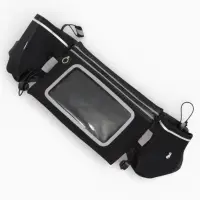 Сумка поясная туристическая, влагозащитная, 52&times;13 см, черная