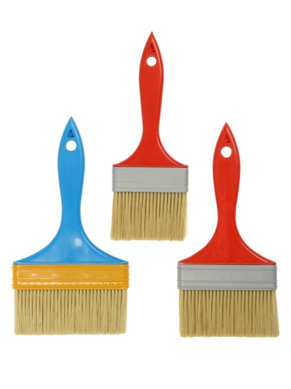 Набор кистей ЛОМ промо, искусственная щетина, пластик. рук. 3-4-5 Набор кистей ЛОМ промо, искусственная щетина, пластик. рук. 3-4-5" (75, 100, 125 мм), 3 шт.