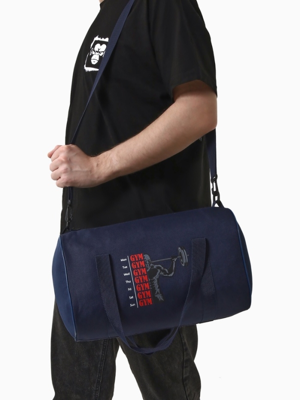 Сумка спортивная мужская, TEXTURA, маленький размер, цвет синий Сумка спортивная мужская, TEXTURA, маленький размер, цвет синий