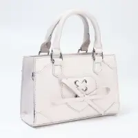 Сумка женская тоут на молнии, 20&times;8&times;14 см, белая