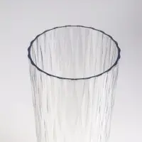 Ваза настольная пластик "Венера" геометрия, 25,5х11,5 см, прозрачный Ваза настольная пластик "Венера" геометрия, 25,5х11,5 см, прозрачный