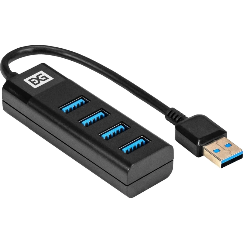 Концентратор USB хаб ExeGate (EX296925RUS) DUB-4TP 4-в-1 черн
