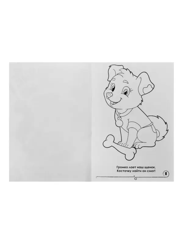 Раскраска для малышей &laquo;Домашние животные&raquo;, А4