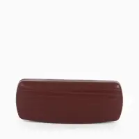 Футляр для очков на хлопушке, размер 16&times;6.5&times;3.5 см, коричневый