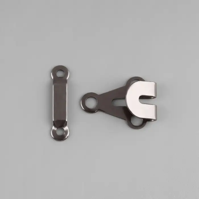 Крючок для брюк и юбок, медь, 2×2 см, 2 шт., цвет чёрный никель Крючок для брюк и юбок, медь, 2×2 см, 2 шт., цвет чёрный никель