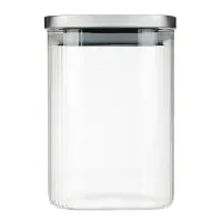 VETTA Рельеф Банка для хранения с металлической крышкой 1000мл, 14х10см, стекло