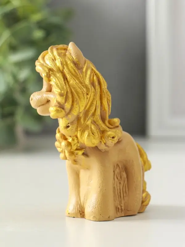 Фигурка полистоун &laquo;Лошадь стоящая&raquo;, 10&times;8&times;4 см, бежевый