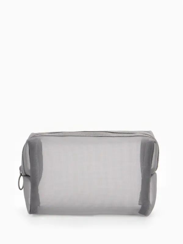 Косметичка дор Сетка 18*7,5*10, отд на молнии, серый Косметичка дор Сетка 18*7,5*10, отд на молнии, серый