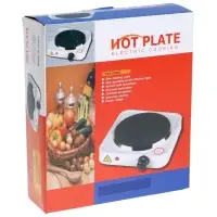 Плитка электрическая LHP-002, 1 конфорка, 1000 Вт, нагреватель диск, чёрная