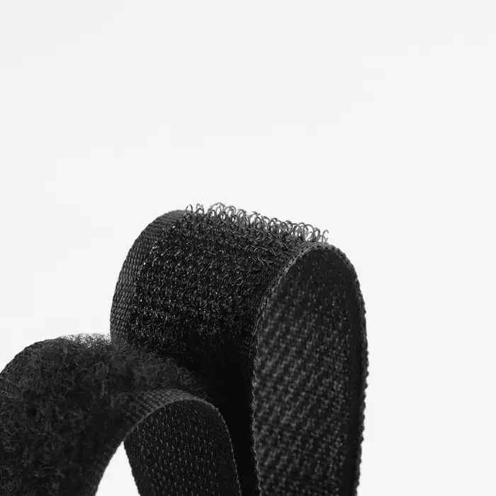 Липучка, 20 мм &times; 25 &plusmn; 1 м, цвет чёрный