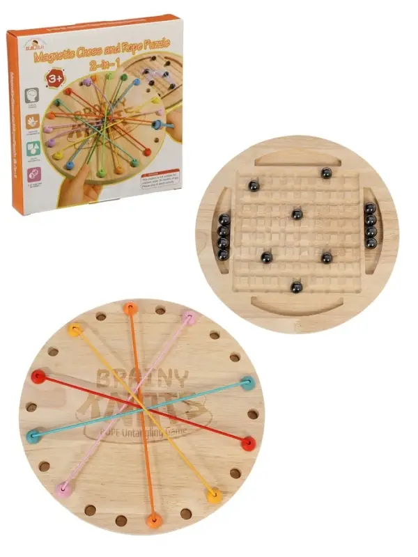Настольная игра &laquo;Шнурочки и Магнитный бой&raquo; 2 в 1