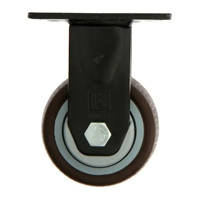 Колесо для транспортных тележек ТУНДРА, d=100 мм, на площадке, покрытие TPR=