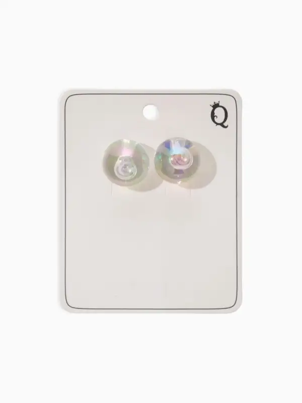 Серьги "Мыльный пузырь", цвет прозрачный