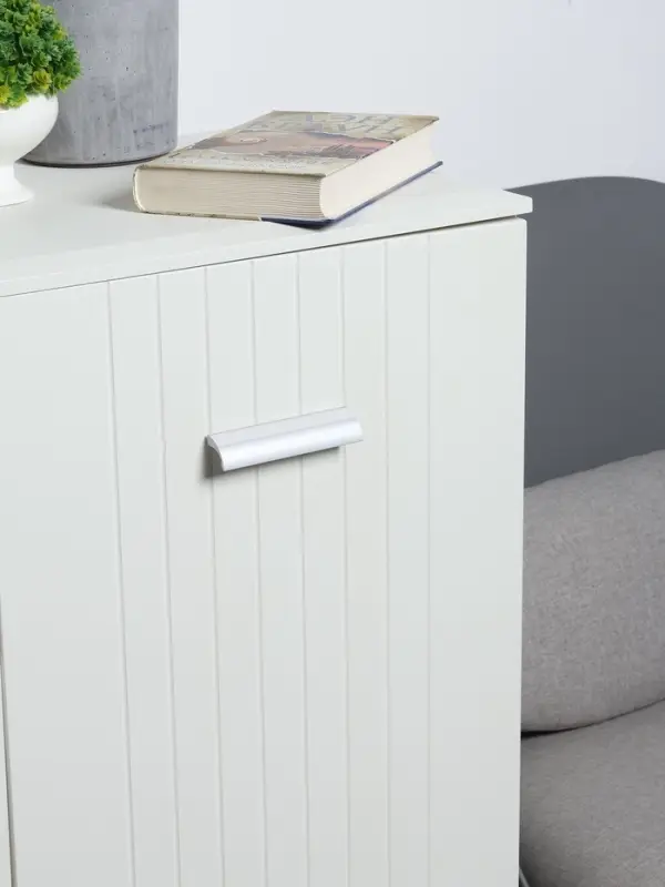 Ручка-скоба мебельная ТУНДРА РС127, м/о 96 мм, цвет матовый хром