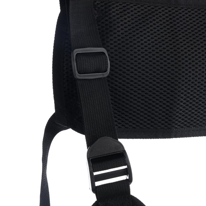 Сумка нагрудная на молнии, 2 наружных кармана, цвет чёрный Сумка нагрудная на молнии, 2 наружных кармана, цвет чёрный