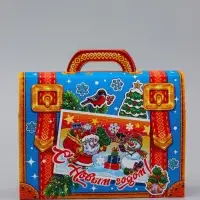 Коробка Новогодняя подарочная "Портфель" 26 х 19,5 х 7,5 см Коробка Новогодняя подарочная "Портфель" 26 х 19,5 х 7,5 см