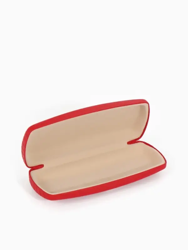 Футляр для очков на хлопушке, размер 16&times;6.5&times;3.5 см, красный