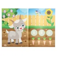 Книжка с наклейками "Домашние животные", 16 стр