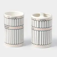 Набор аксессуаров для ванной комнаты &laquo;Греция&raquo;, 4 предмета, мыльница, дозатор 350 мл, два стакана, серый