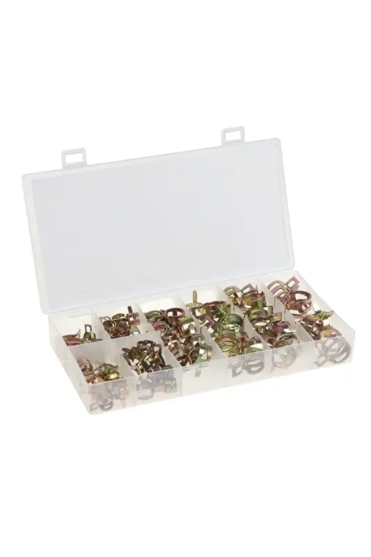 Набор пружинных хомутов ZEIN, 7-18 мм, 80 шт.