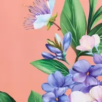 Пакет подарочный "Цветы эмоций" ламинированный 18 х 22,3 х 10 см