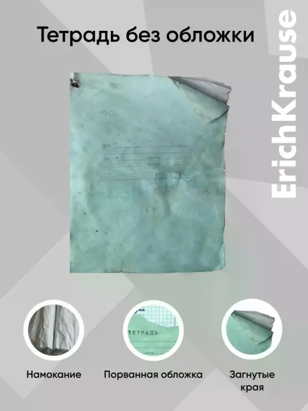 Набор пластиковых обложек для тетрадей ErichKrause Magic Pet, 212&times;347 мм, 80 мкм, МИКС