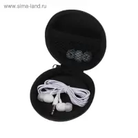 Футляр для наушников Luazon, круглый 8&times;8&times;3 см, кожзам