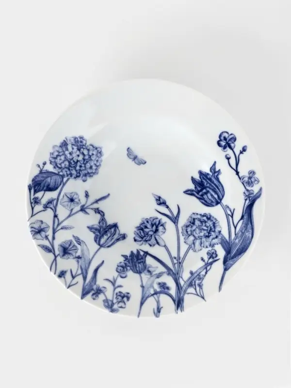 Тарелка глубокая Добрушский завод &laquo;Беатриче&raquo;, 250 мл, d=20 см, фарфор, белая, рисунок МИКС