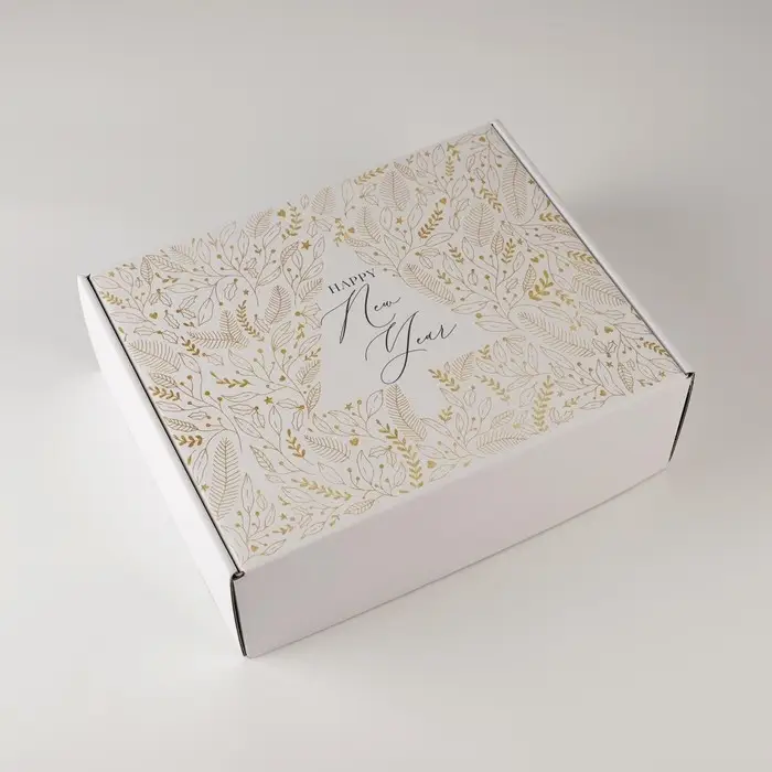 Коробка подарочная новогодняя складная «New year», 27 х 21 х 9 см, Новый год Коробка подарочная новогодняя складная «New year», 27 х 21 х 9 см, Новый год