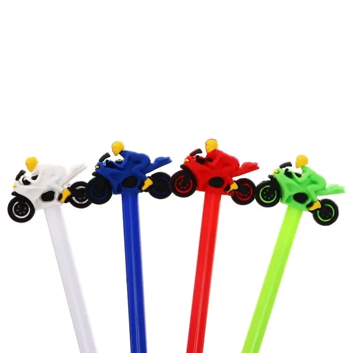 Ручка-прикол Calligrata &laquo;Мотоцикл&raquo;, синий стержень, гелевая, МИКС