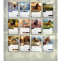 Календарь 2026 на ригеле «Тройка лошадей»