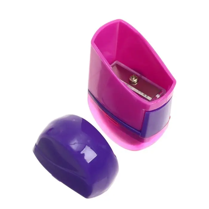 Точилка с контейнером «Универсальная», с ластиком, МИКС Точилка с контейнером «Универсальная», с ластиком, МИКС