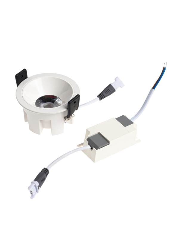 Светильник светодиодный встраиваемый, 6Вт, 4000К, с драйвером, D65, белый